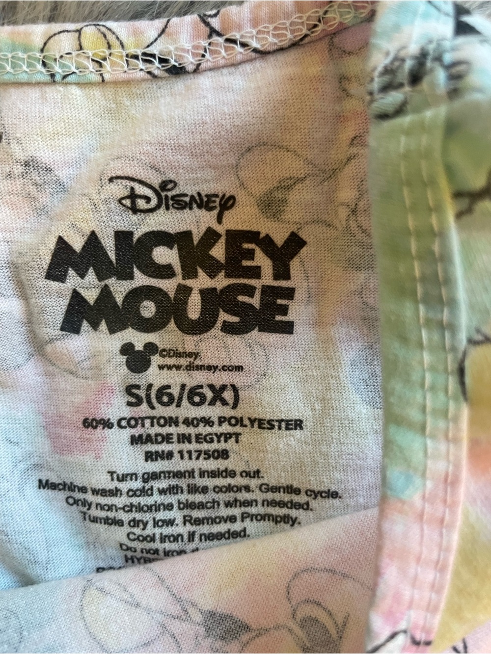 🎳Disney Pastel Tie-Dye Mickey & Minnie Tank Top - Pink, Yellow, Mint - Picture 2 of 7